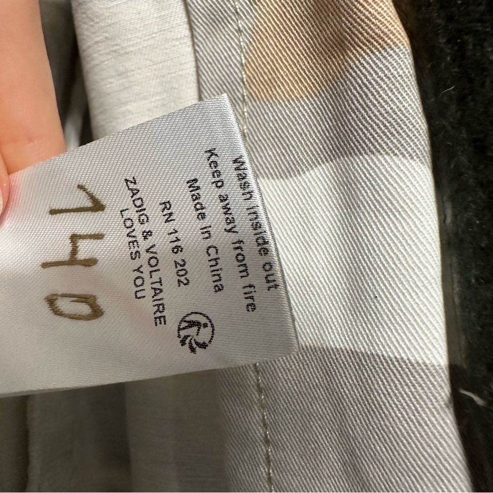 Zadig & Voltaire Kavy Camo Jacket NWT S Cargo Utility Grunge Gorpcore - Picture 15 of 16